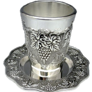 Calice per Kidush con grappolo d'uva