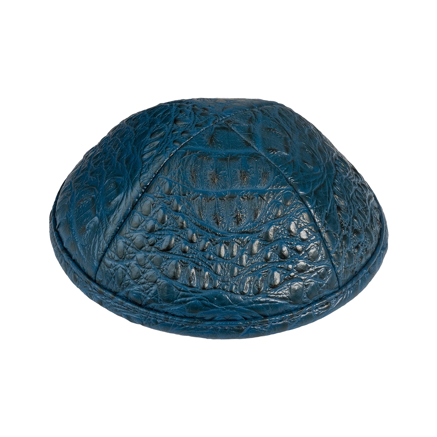 IKippah Navy Crocodile Leather