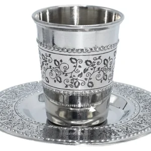 Calice per Kiddush con piattino
