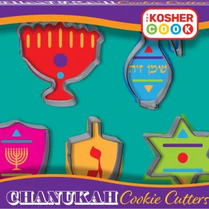 Tagliabiscotti in acciao inossidabile - Set di 5 per Chanukà