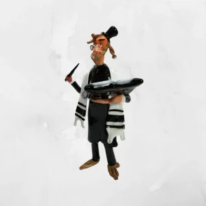 Rabbi with Hebrew book