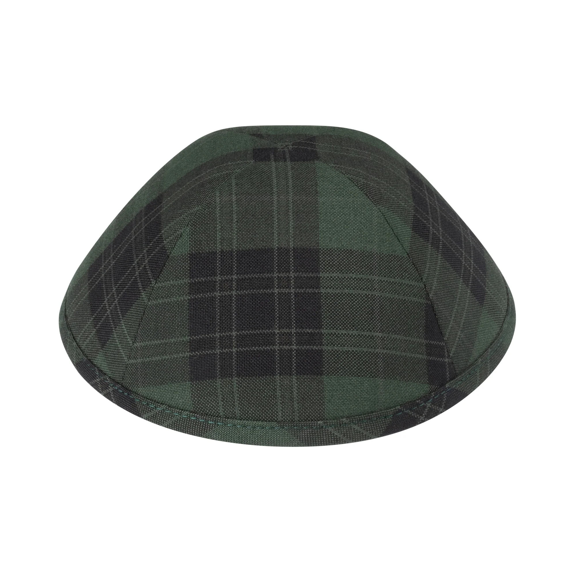 IKippah Green and Black Plaid
