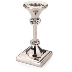 Stainless Steel Candle Holder with Stones